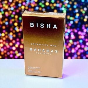 BISHA Essential Duo Blush in Bahamas (peachy coral) CREME 0.14 OZ POWDER 0.28 OZ